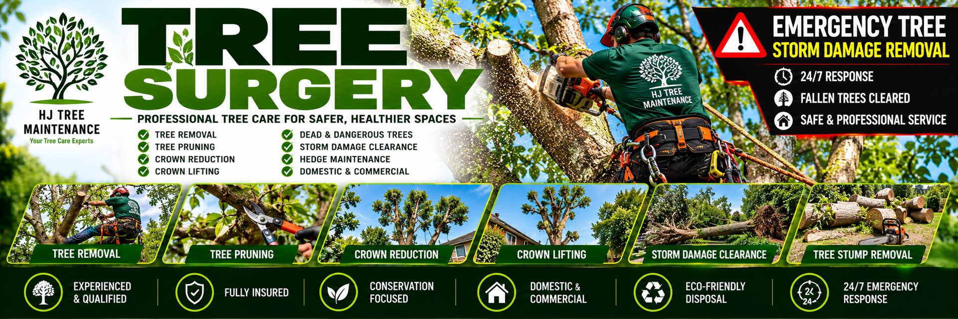 H J Tree Maintenance, tree and garden services in South Wales, call 07766 919630