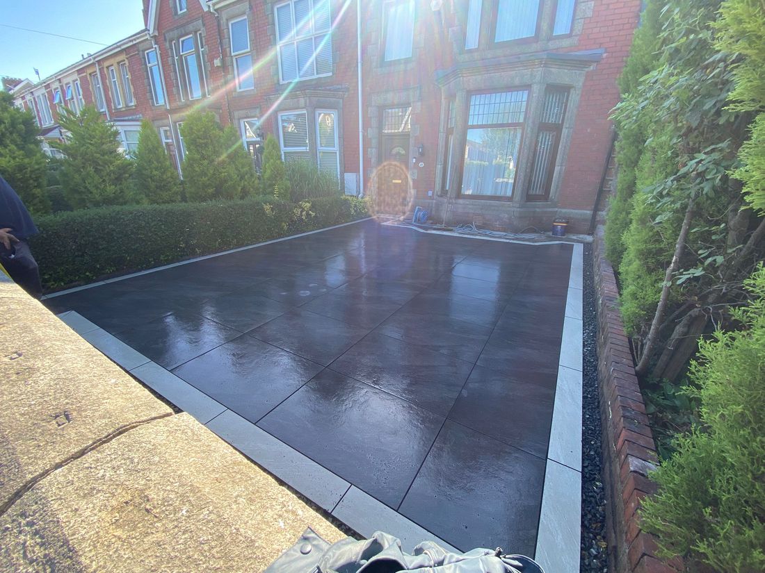 Patio construction for homes and businesses in Caerphilly