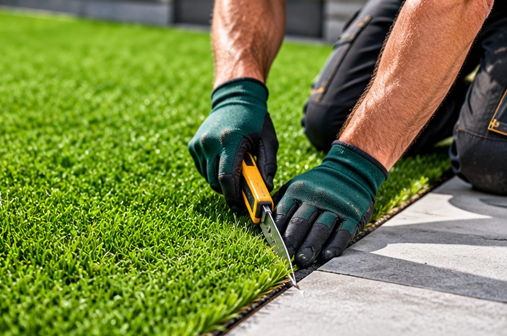Artificial grass installation across South Wales