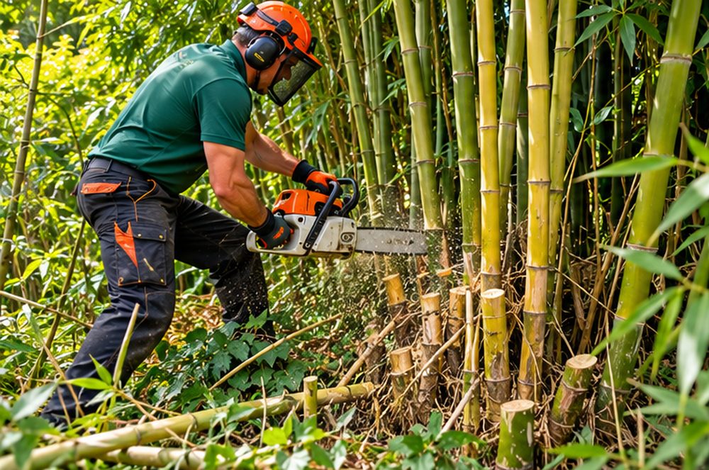 Bamboo Removal in Brecon