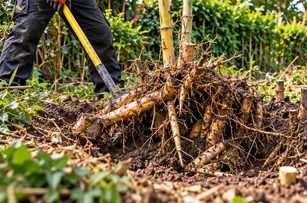 Bamboo Removal in Caerphilly