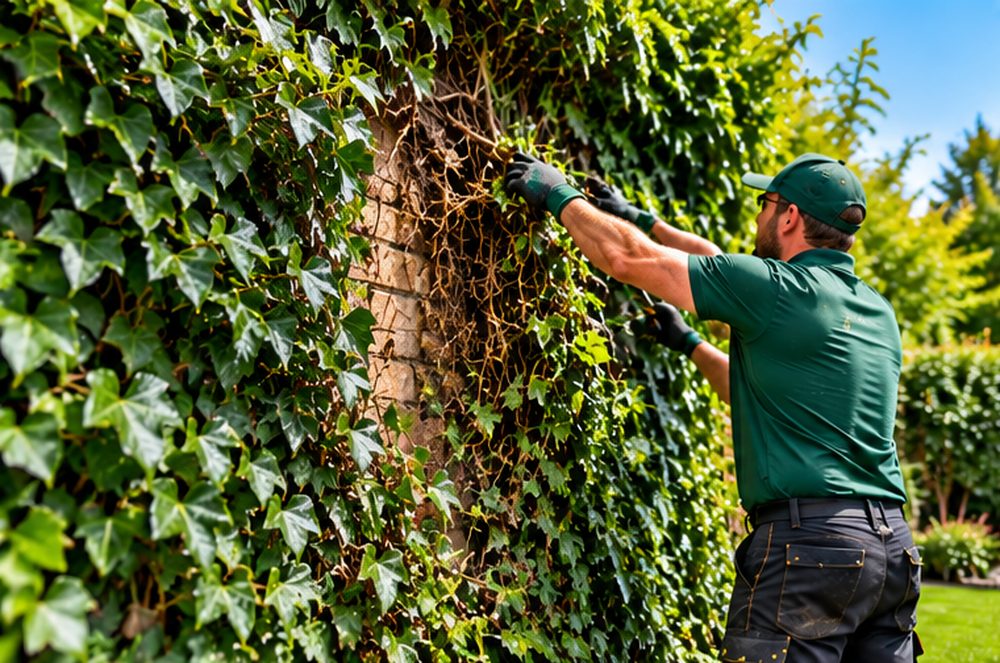 Ivy removal for homes and businesses in Caerphilly