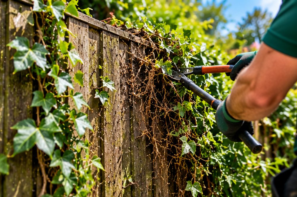 Ivy Removal in Caerphilly