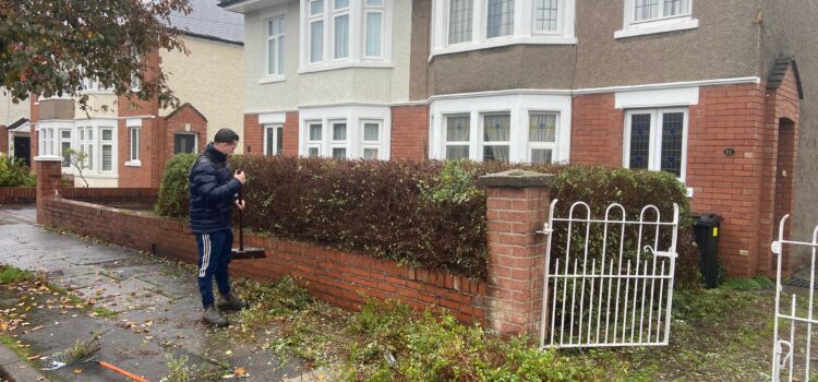 hedge cutting Caerphilly