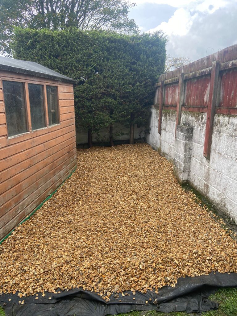 new gravel laid in Cardiff