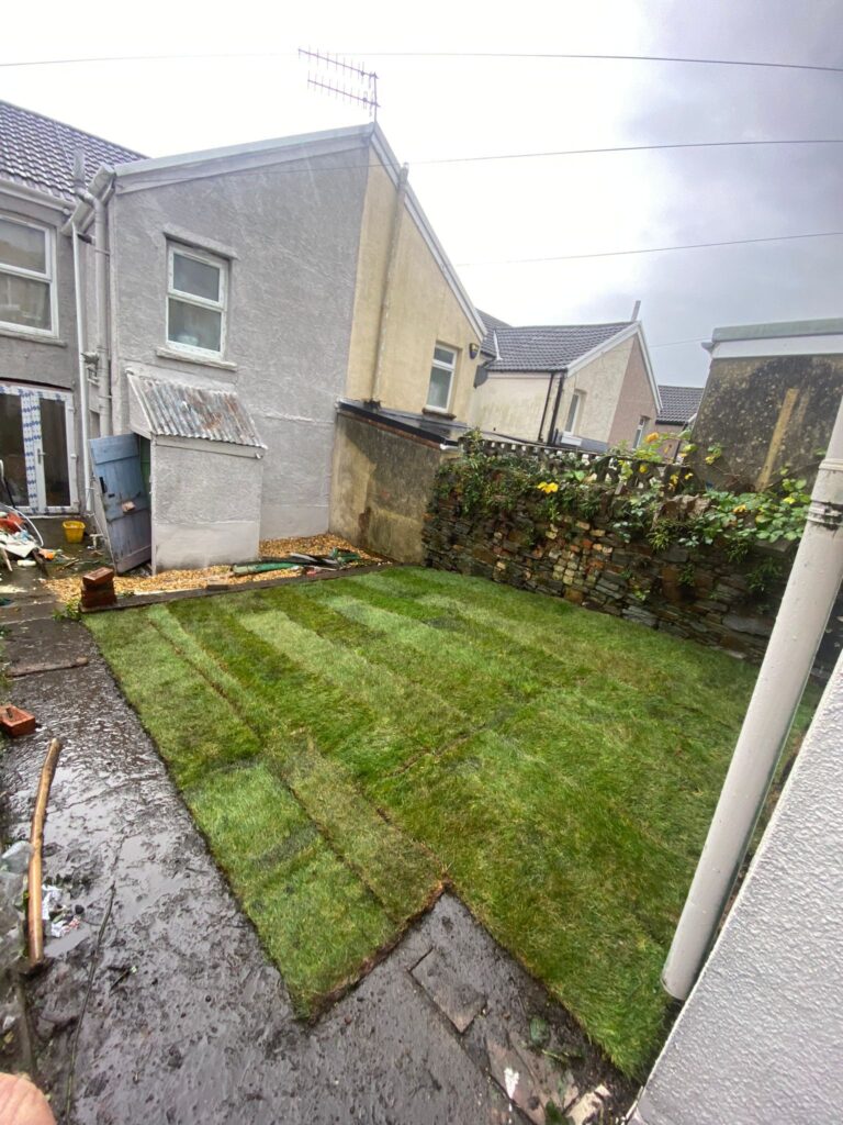 lawn turfing in Pontypool