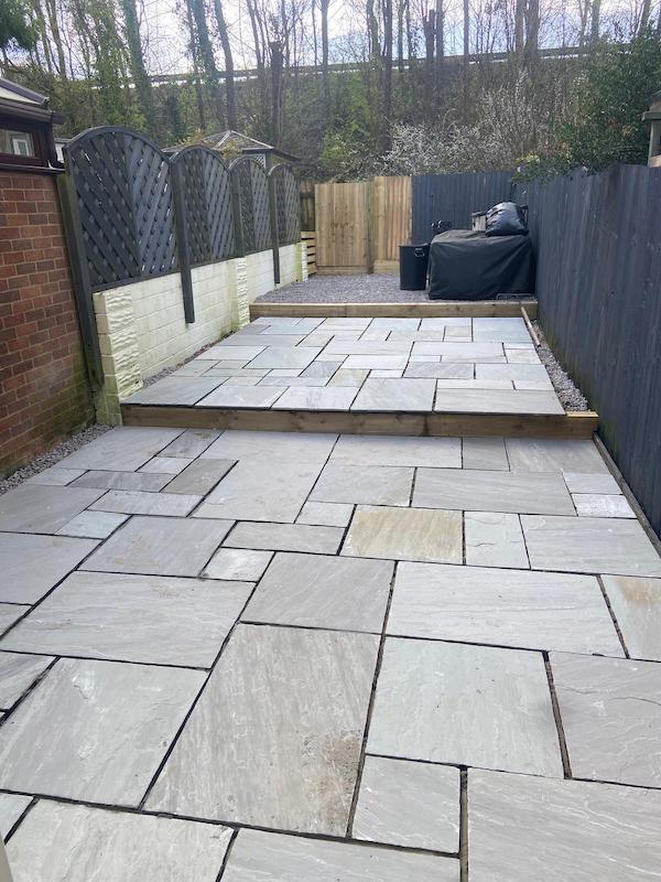 Patio construction in Cardiff